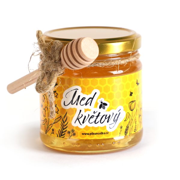Med květový 250g s dřevěnou naběračkou